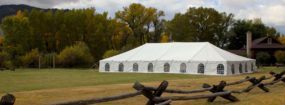 wedding reception tent centennial wyoming vee bar guest ranch